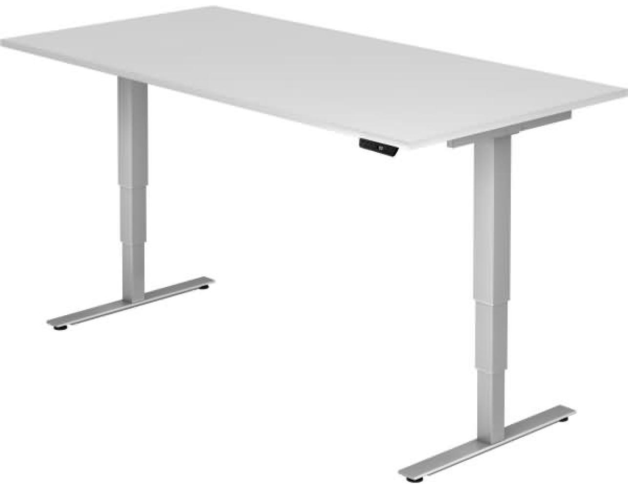 Sitz-Steh-Schreibtisch elektrisch 200x100cm Weiß Bild 1