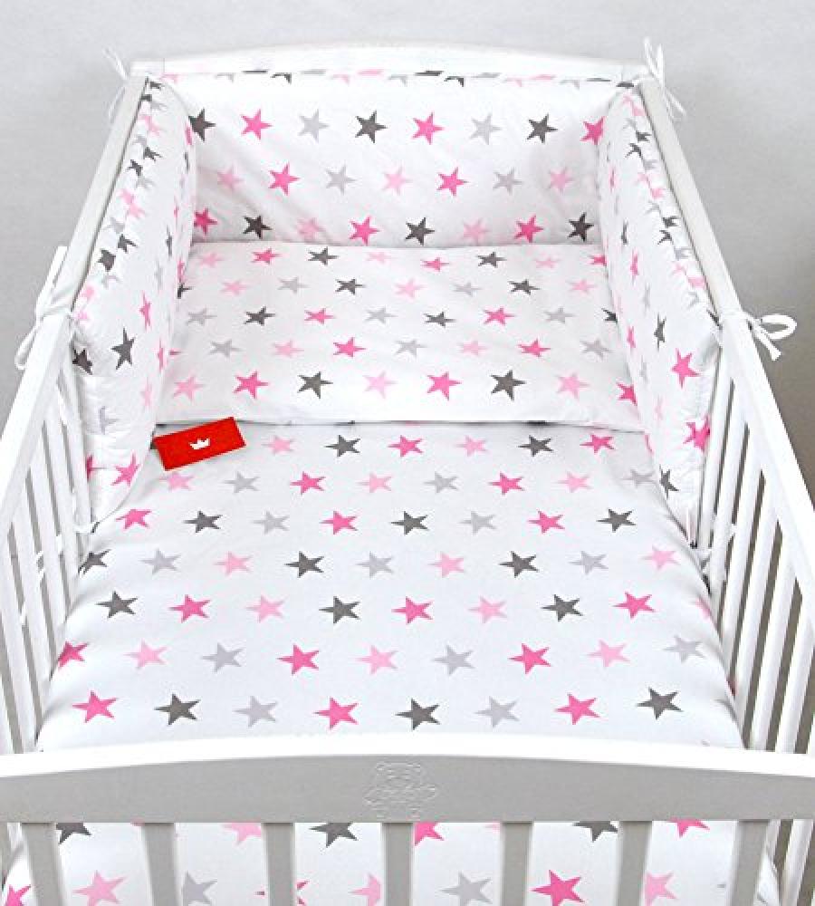 Babylux 'Sterne Rosa' Kinderbettwäsche Bild 1