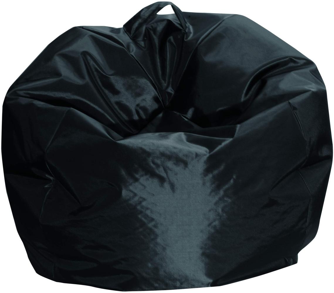 Dmora - Eleganter Sitzsack, schwarze Farbe, Maße 65 x 50 x 65 cm Bild 1