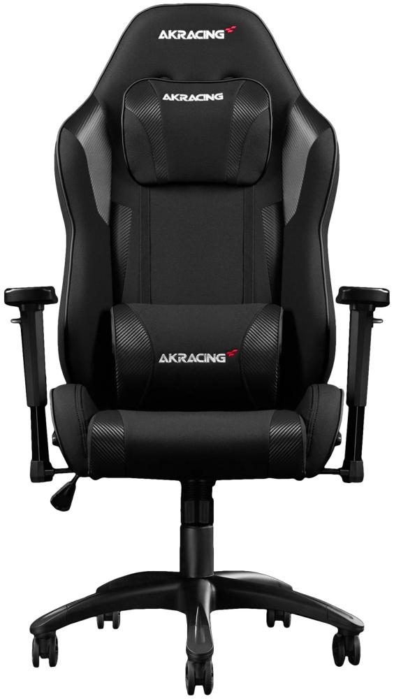 AKRacing Chair Core EXSE Gaming Stuhl, Stoff/Kunstleder, Schwarz/Karbon, 5 Jahre Herstellergarantie Bild 1