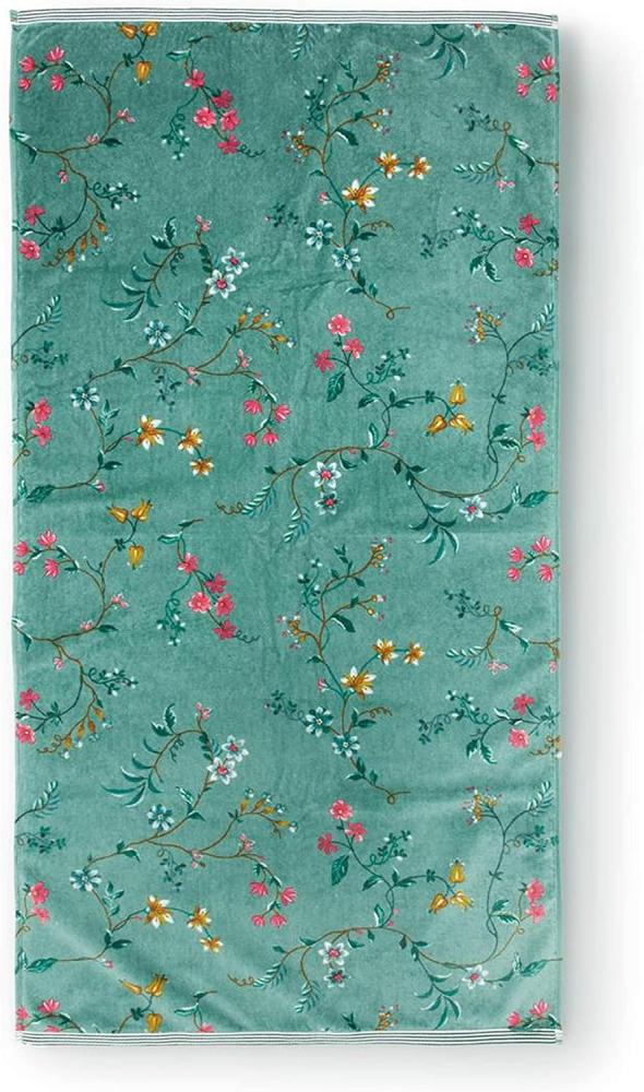 PIP Studio Handtuch 55x100 cm Les Fleurs green Blütenranken Bild 1