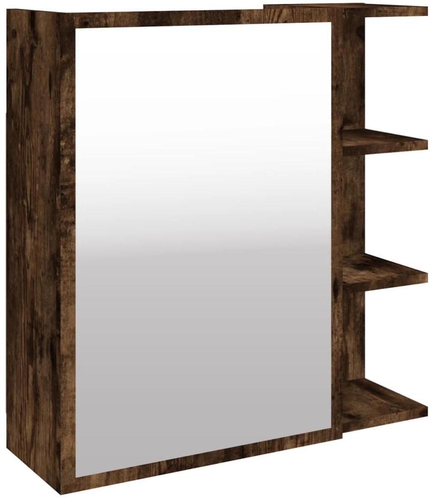 vidaXL Bad-Spiegelschrank Räuchereiche 62,5x20,5x64 cm Holzwerkstoff Bild 1