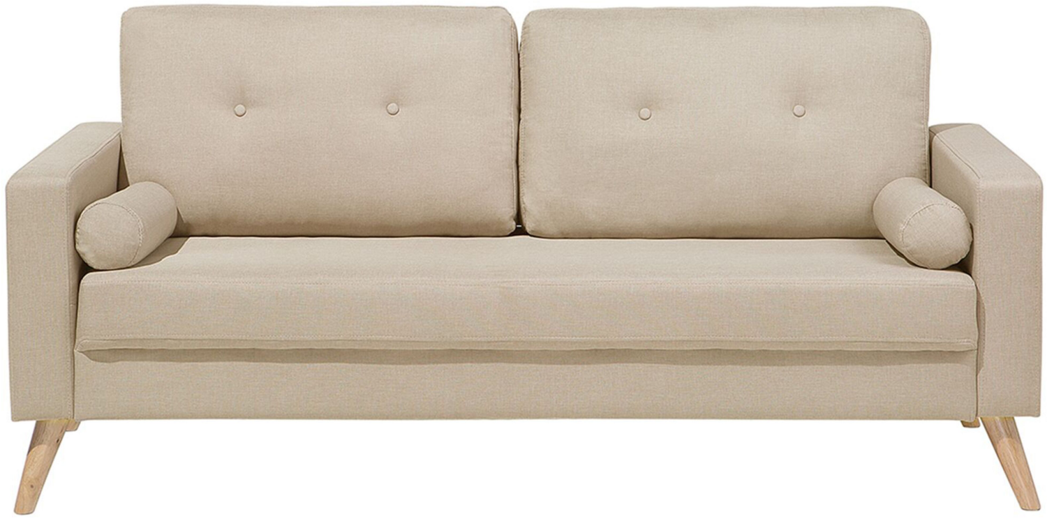 2-Sitzer Sofa Polsterbezug hellbeige KALMAR Bild 1