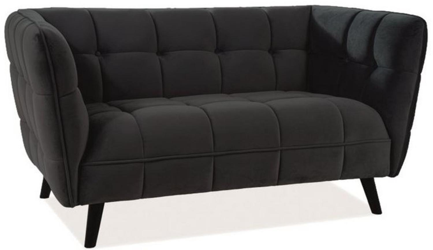 Casa Padrino Luxus Wohnzimmer Sofa mit edlem Samtstoff 145 x 85 x H. 78 cm - Luxus Möbel Bild 1