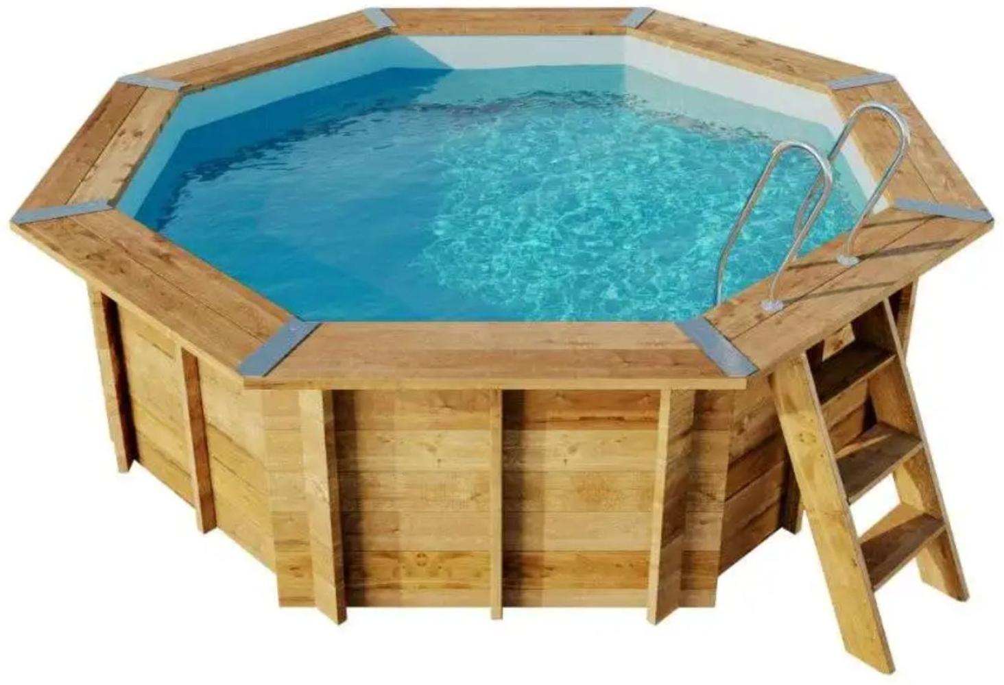 Gre Pools Gartenpool Lanzarote Pool aus Holz in Braun Bild 1