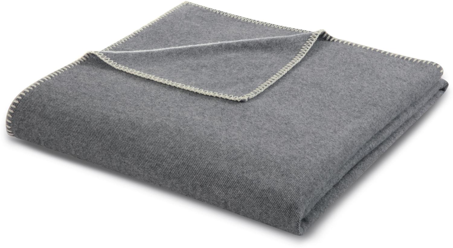 Biederlack Plaid Light Wool | 150x200 cm | grey Bild 1
