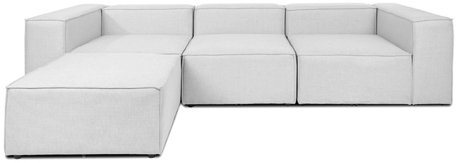 HOME DELUXE Modulares Sofa VERONA - Größe L Hellgrau - (BxHxL) 327, 68, 207 cm Bild 1