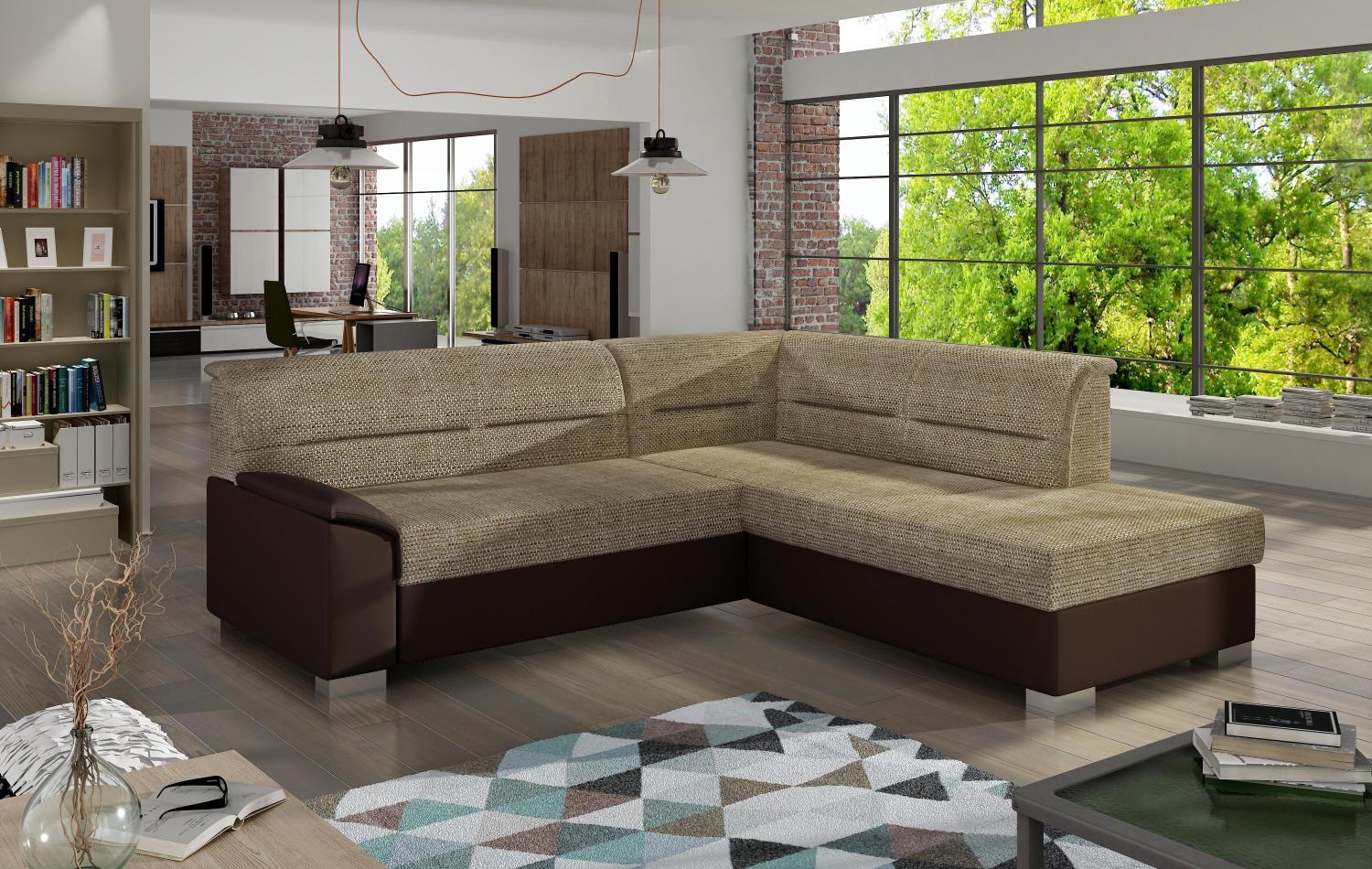 Wohnideebilder Bergen Beige Ecksofas & Eckcouches BR15 Bild 1