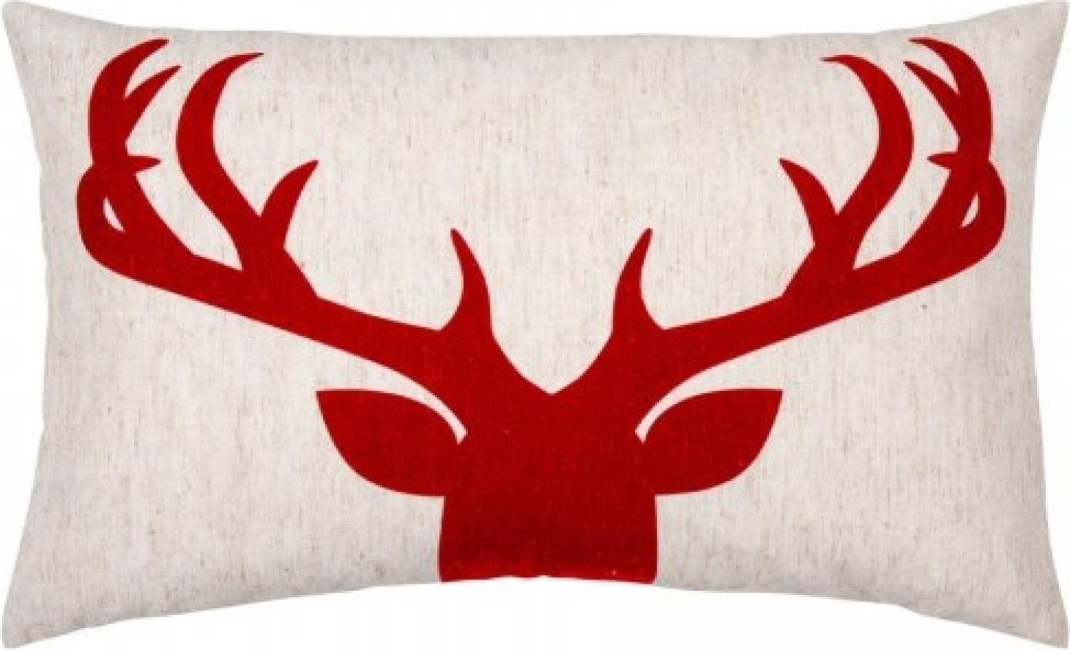 pad Kissenhülle Deer Hirsch Rot (30x50cm) 11732-Q40-3050 Bild 1