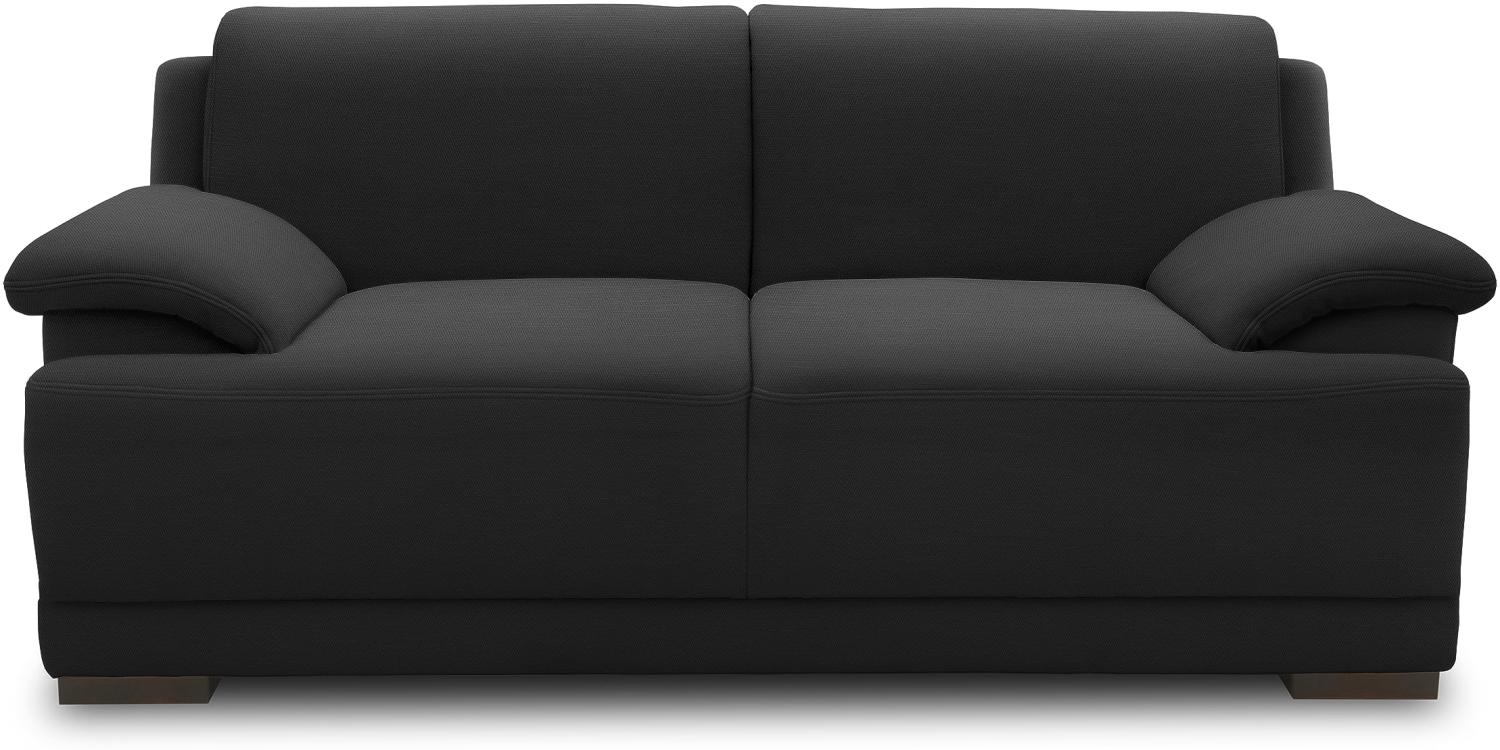 DOMO Collection Telos 2er Boxspringsofa, Sofa mit Boxspringfederung, Zeitlose Couch mit breiten Armlehnen, 186x96x80 cm, Polstergarnitur in anthrazit Bild 1