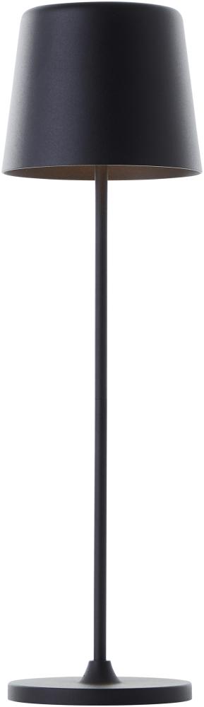 Brilliant Lampe Kaami LED Außentischleuchte 37cm schwarz matt Metall/Bambus schwarz 2 W LED integriert Bild 1