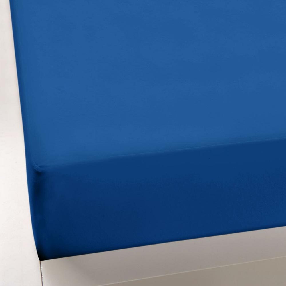 Formesse Jersey Spannbetttuch Bella Gracia | 90x190 - 100x220 cm | royalblau Bild 1