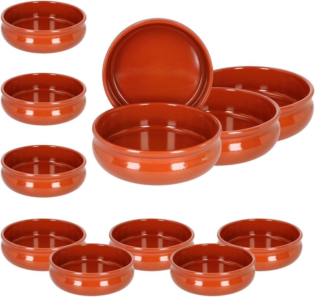 12x Cazuela Schale bauchig Tonware I Ø 24 cm I Größe XL I Mediterran Bild 1