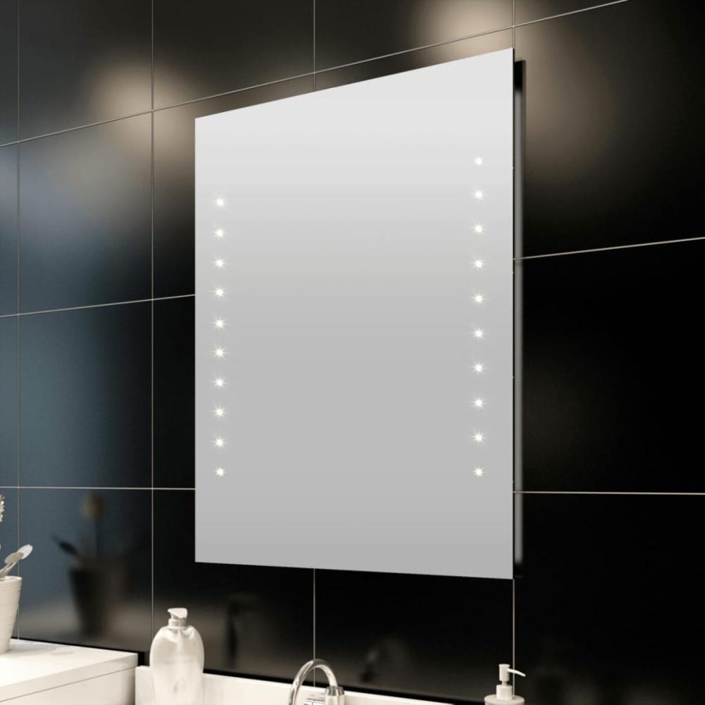 vidaXL Badspiegel mit LED-Leuchten 60×80 cm Bild 1