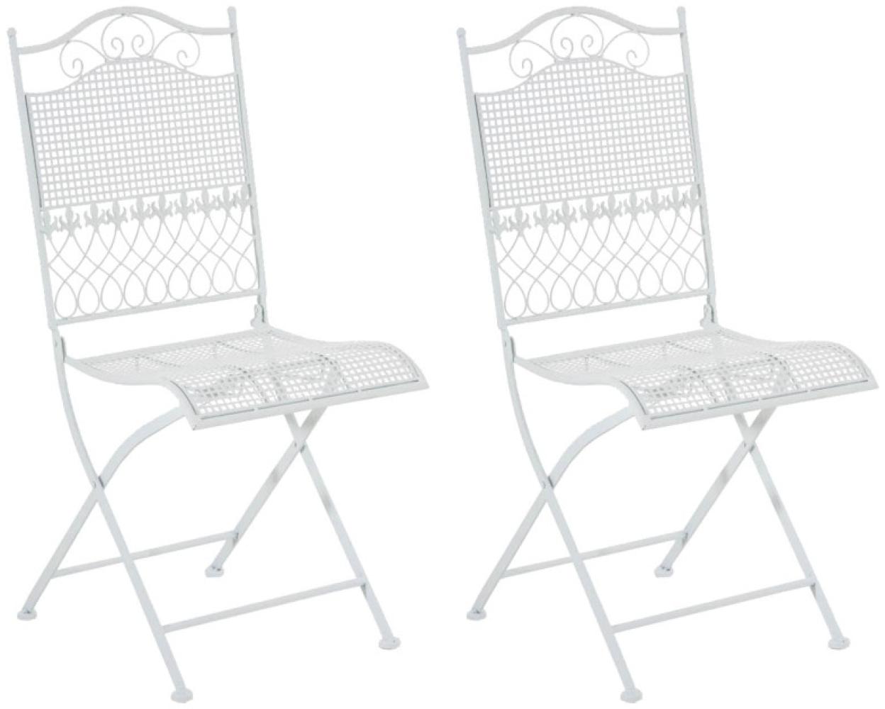 2er Set Gartenstühle Kiran (Farbe: weiß) Bild 1