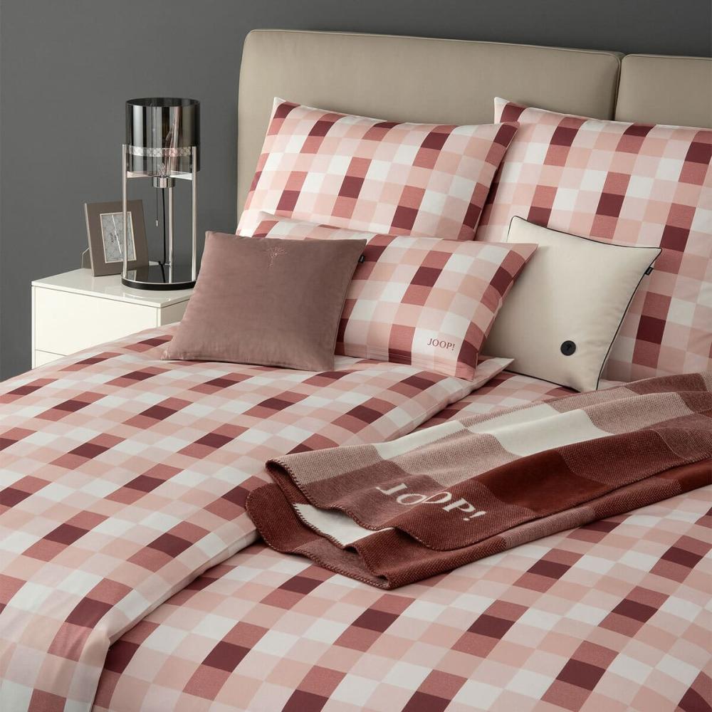 JOOP Mako-Satin Bettwäsche Mesh blush|160x210 cm + 65x100 cm Bild 1