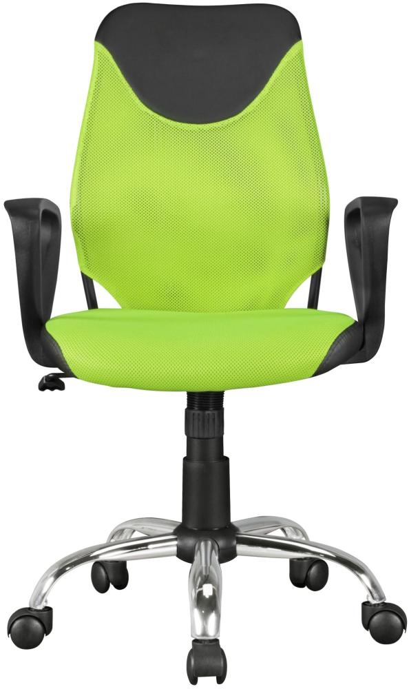 KADIMA DESIGN Kinderschreibtischstuhl DAVOS Nylon - höhenverstellbarer Ergonomie-Stuhl für Kinder & Jugendliche, elegant & strapazierfähig. Farbe: Grün Bild 1
