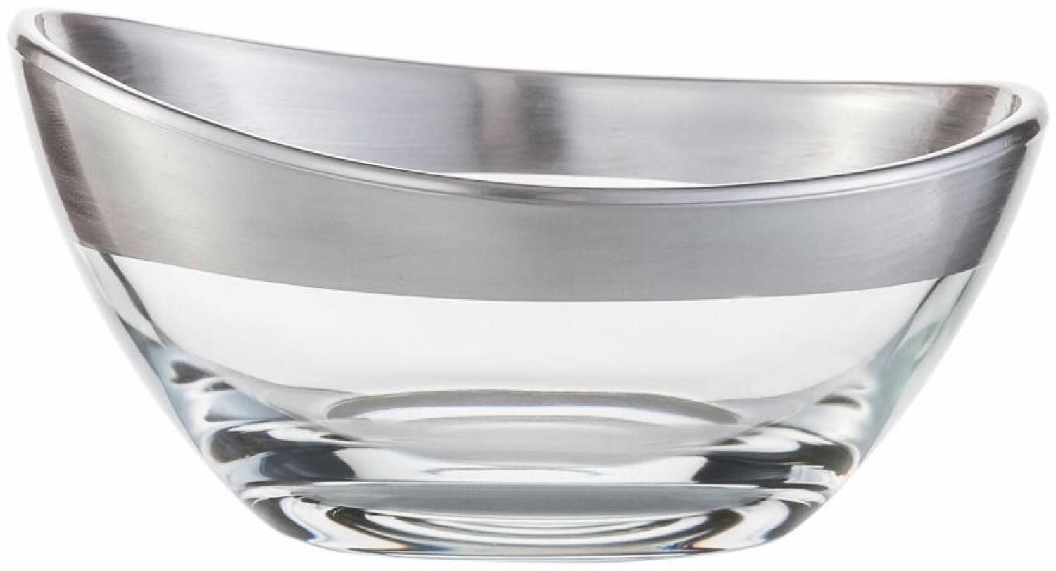 Eisch Schale Puro, Servierschale, Dekoschale, Kristallglas, Silber, 13 cm, 73753413 Bild 1