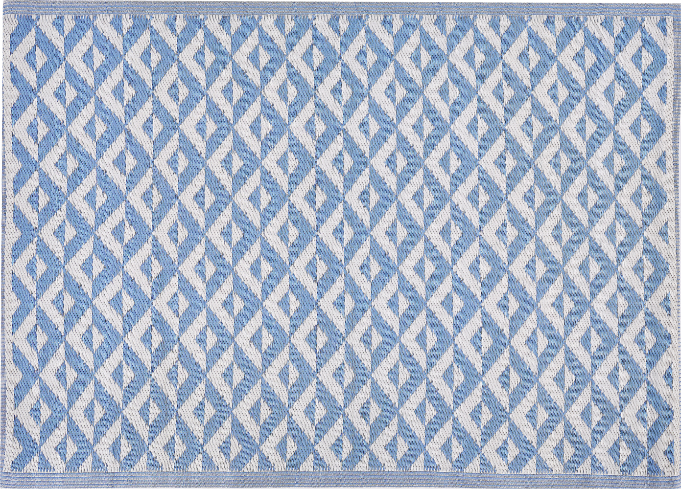 Outdoor Teppich hellblau 120 x 180 cm geometrisches Muster BIHAR Bild 1
