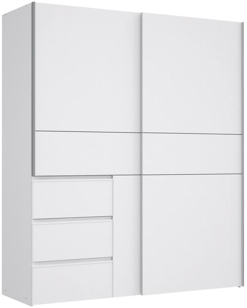 Schwebetürenschrank >Zorana II< in Weiß - 170,3x200,5x61,2cm (BxHxT) Bild 1