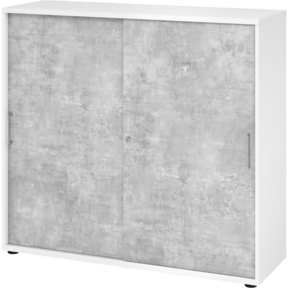 mcbuero. de Schiebetürenschrank Serie 9 3OH BxTxH 120x40x110cm Griff BS Bild 1