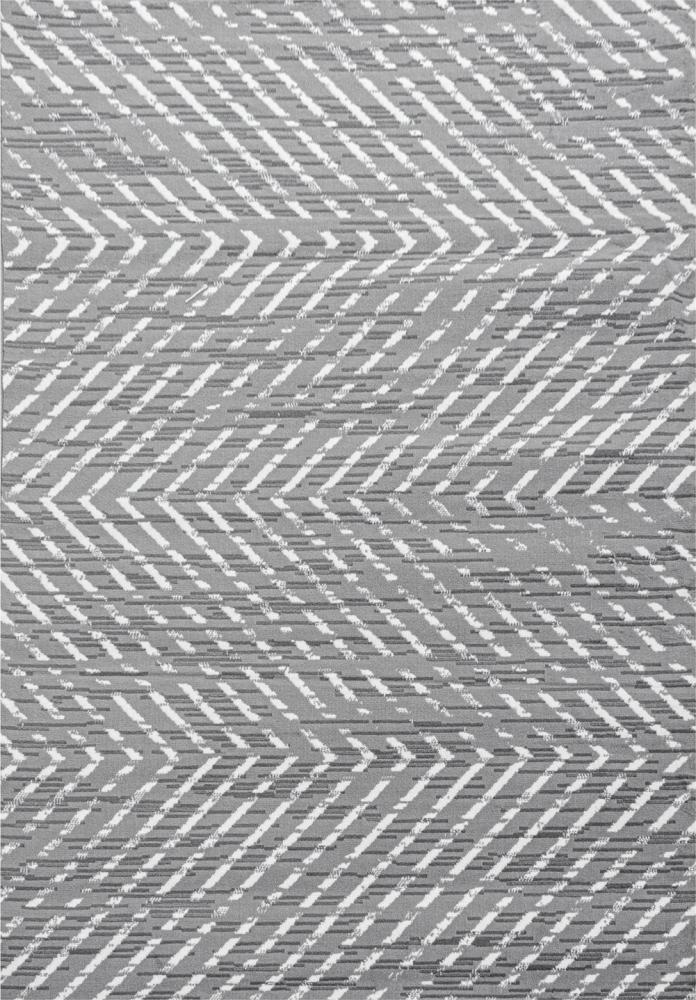 Kurzflor Teppich Bora rechteckig - 120x170 cm - Grau Bild 1