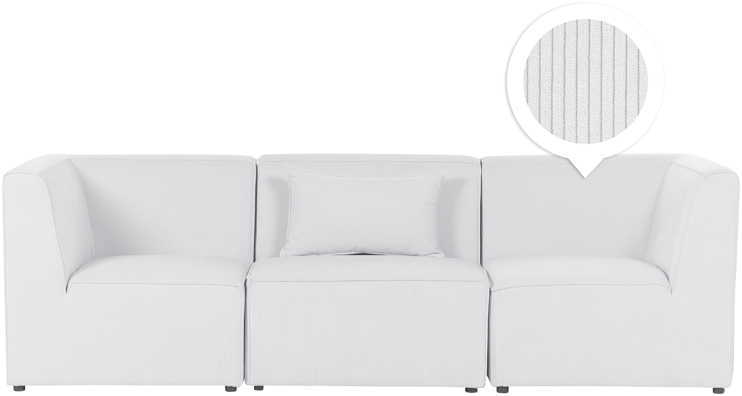 3-Sitzer Sofa Cord cremeweiß LEMVIG Bild 1