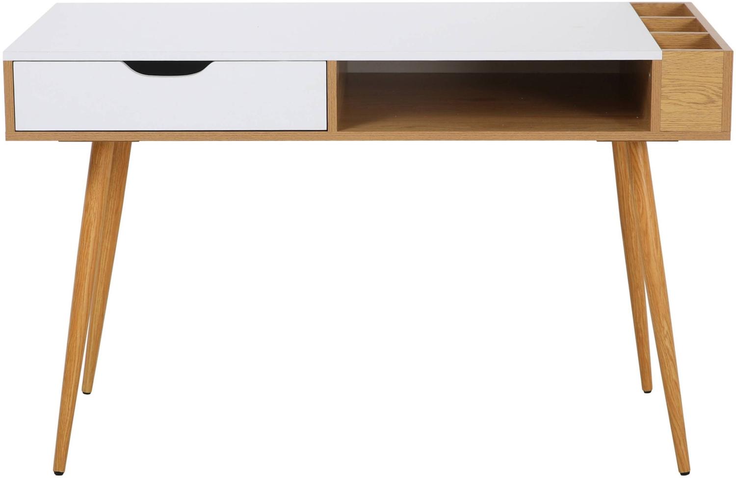 Schreibtisch DEUNA in weiß, T60 x B120 x H75 cm Bild 1