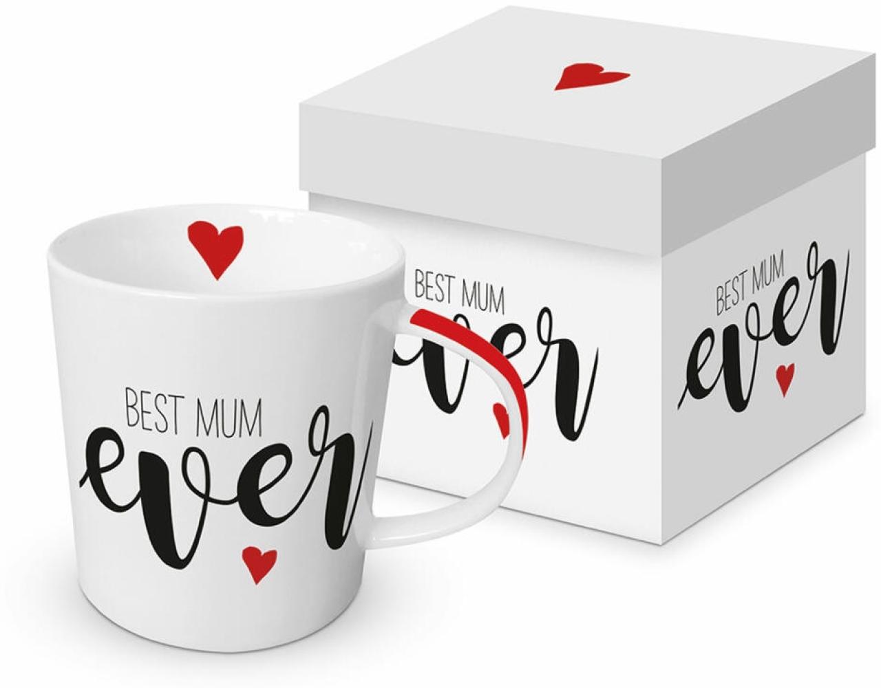 PPD Trend Mug Best Mum ever, in Geschenkbox, Tasse, Teetasse, Kaffee Becher, 350 ml, 603935 Bild 1