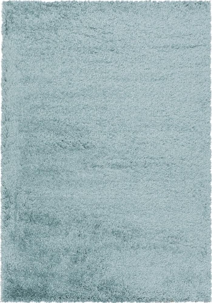 Hochflor Teppich Francesca rechteckig - 160x230 cm - Blau Bild 1