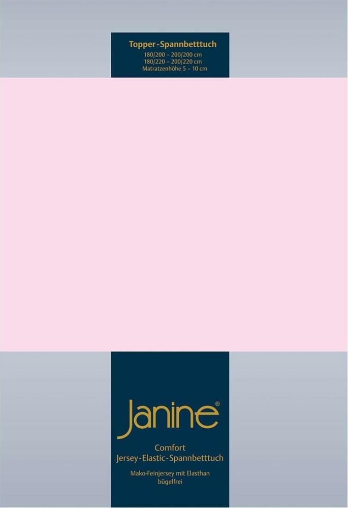 Janine Topper Spannbetttuch TOPPER Elastic-Jersey zartrosa 5001-11 100x200 Bild 1