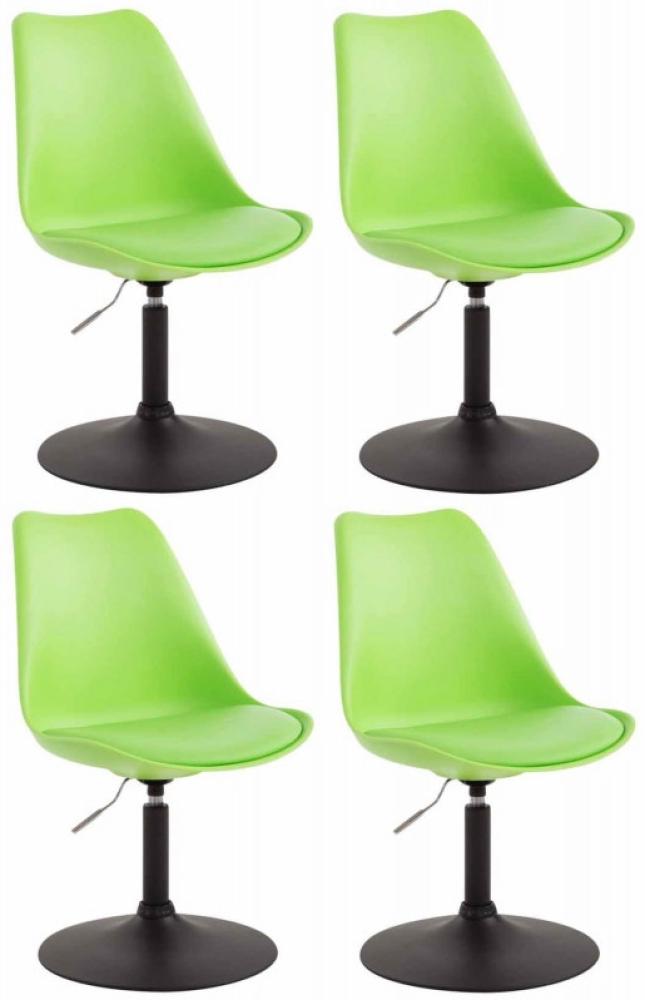 4er Set Esszimmerstühle Maverick B Kunststoff (Farbe: grün) Bild 1