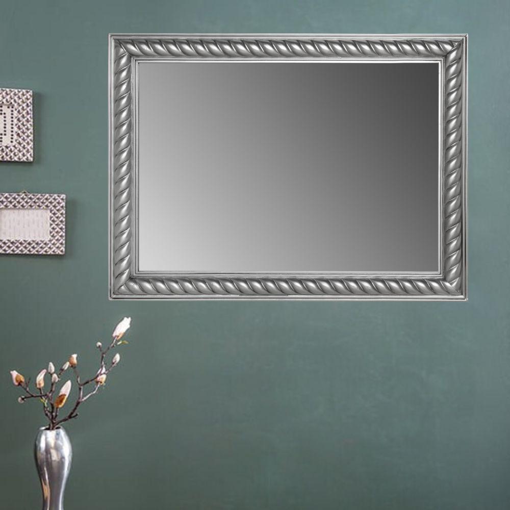 Traumhafter Spiegel MIRA 62x52cm antik-silber Facette Holzrahmen Bild 1