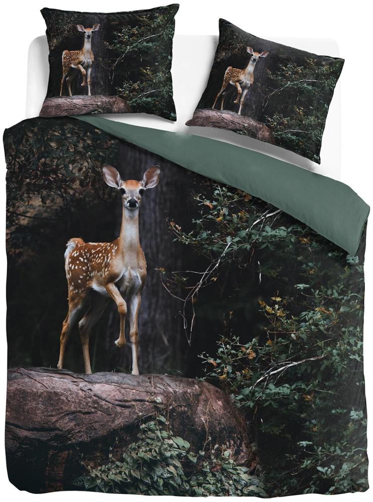Traumschlaf Bettwäsche Bambi | 200x200 cm + 2x 80x80 cm Bild 1