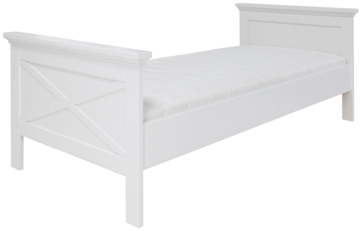 Kidsmill Savigno Bett Weiß mit Kreuz 90 x 200 cm Weiß Bild 1