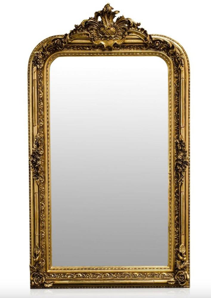 Casa Padrino Barock Spiegel Gold Antik Stil 90 x H. 160 cm - Wandspiegel Möbel Bild 1