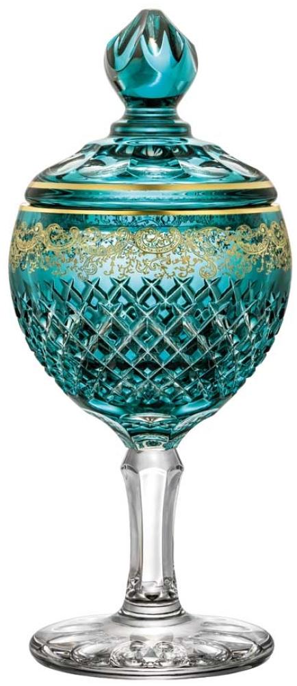 Pokal Kristallglas Arabeske azur (36 cm) Bild 1