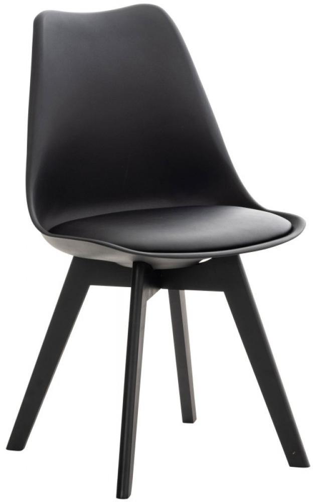 Stuhl Linares, schwarz/schwarz Bild 1