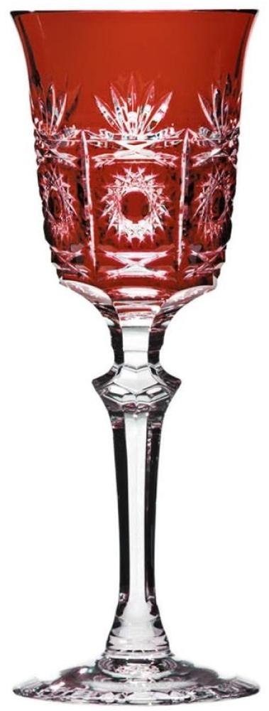 Rotweinglas Kristall Dresden rubin (23,5 cm) Bild 1
