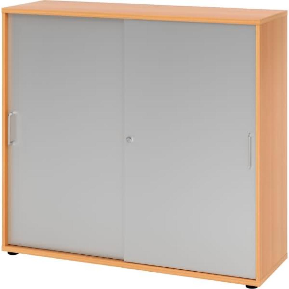 mcbuero. de Schiebetürenschrank Serie 9 3OH BxTxH 120x40x110cm Griff BS Bild 1