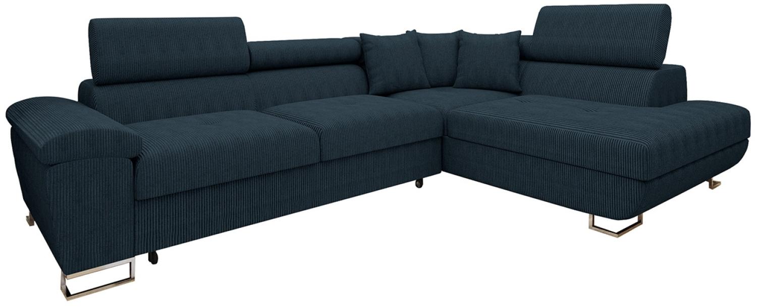 Ecksofa Cotere Cord (Farbe: Poso 05, Seite: Rechts) Bild 1