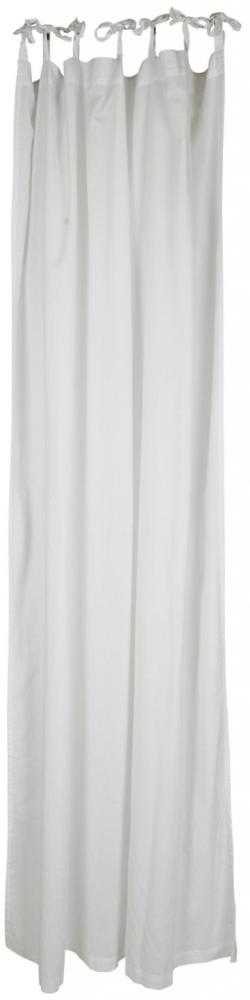 Ib Laursen - Vorhang zum Binden Weiß B 140cm x H 220cm Gardine Baumwolle 6680-11 Bild 1
