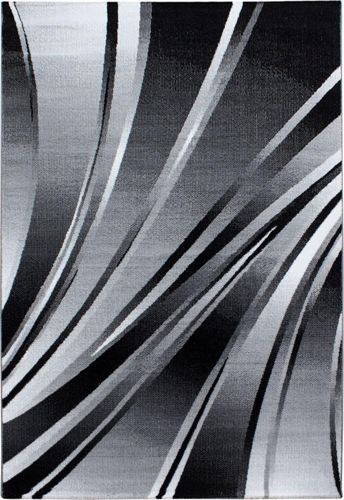 Kurzflor Teppich Paolo rechteckig - 240x340 cm - Schwarz Bild 1