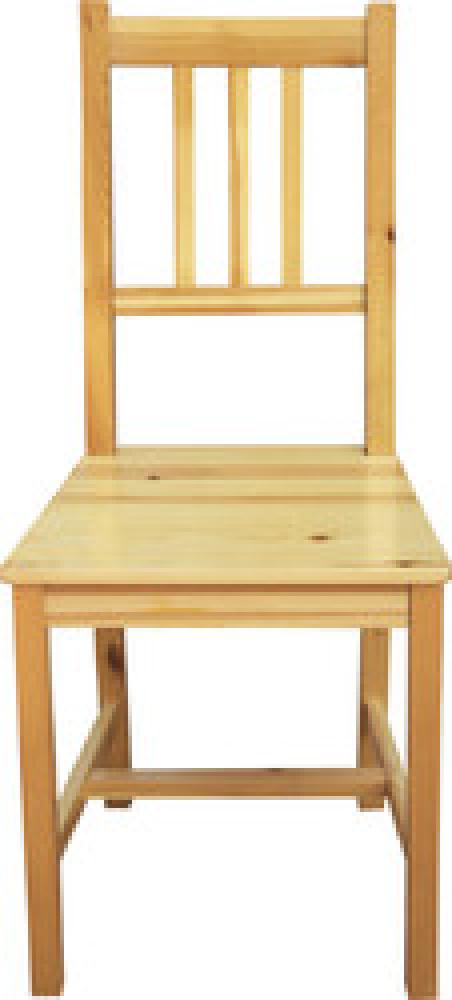 2er- Set Stuhl aus Kiefer Massivholz - Natur - 42 x 42 x 92 cm Bild 1