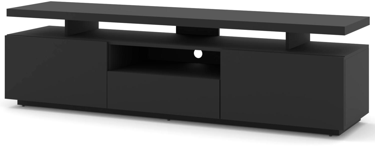TV-Schrank ADAM 180 cm stehend schwarz matt Bild 1