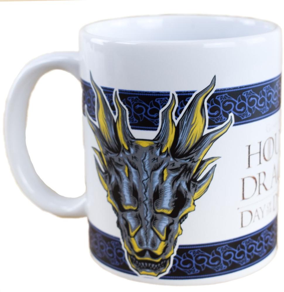 Game of Thrones Day of the Dragon Keramiktasse 325 ml mit Schrift & Drachenkopf Bild 1