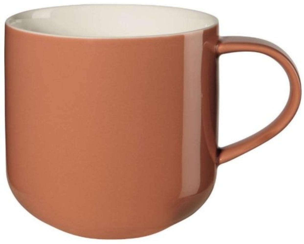 ASA Selection coppa Henkelbecher Red Clay, Henkel Becher, Kaffeebecher, Tasse, Porzellan, Rot, 400 ml, 19100354 Bild 1