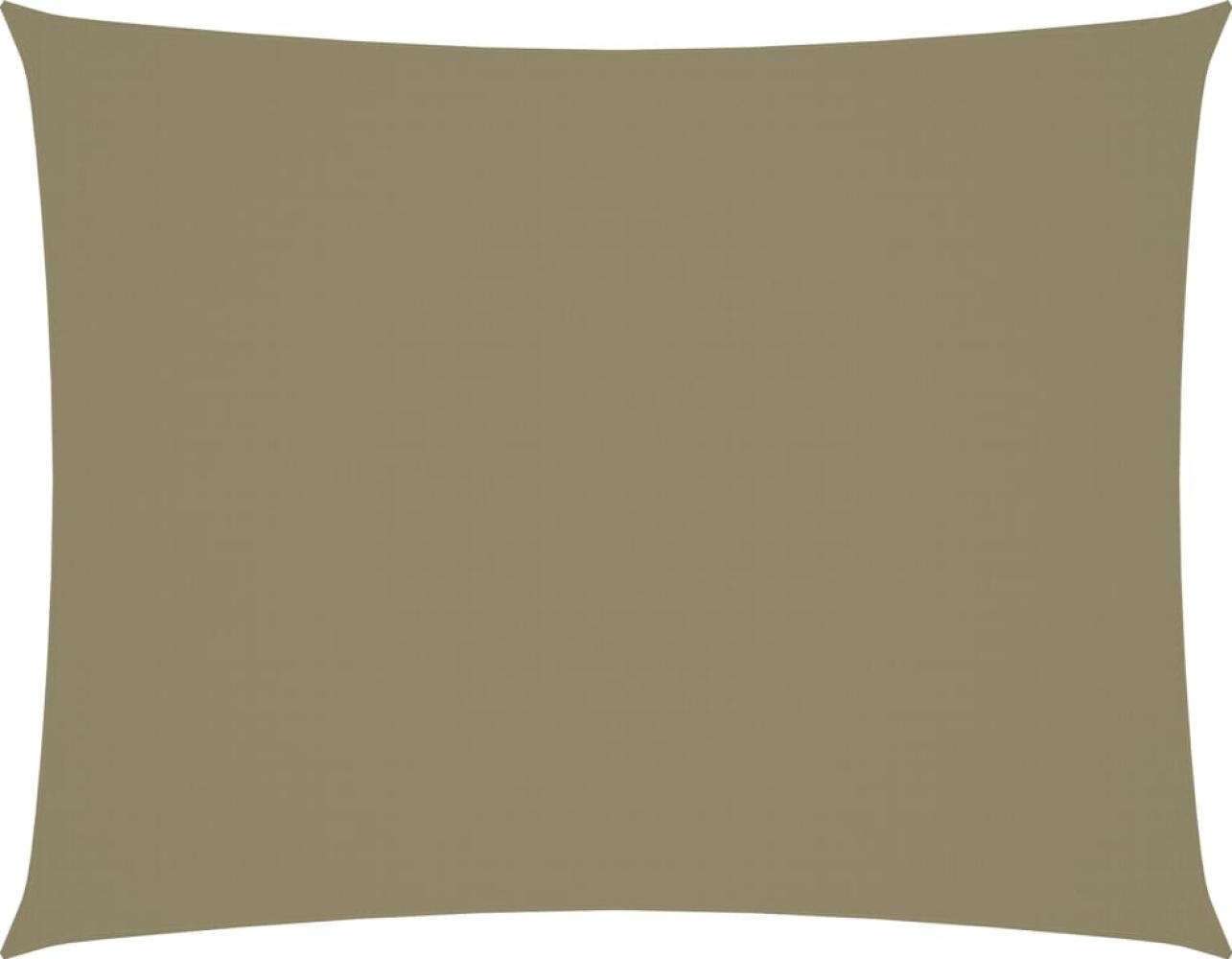 Sonnensegel Oxford-Gewebe Rechteckig 3,5x4,5 m Beige Bild 1