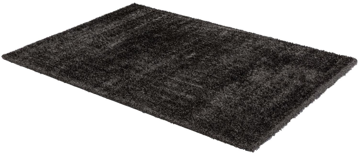 Teppich in Anthrazit aus 100% Polyester - 290x200x4,2cm (LxBxH) Bild 1