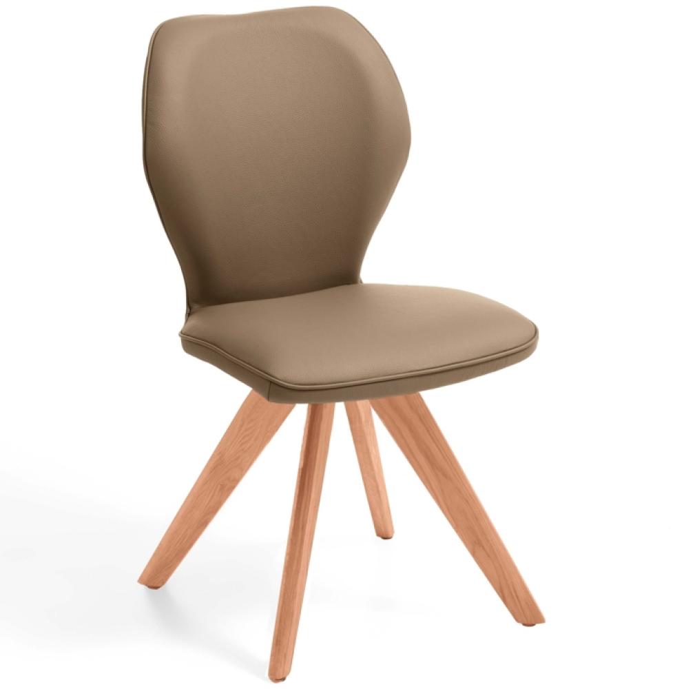 Niehoff Sitzmöbel Colorado Trend-Line Design-Stuhl Gestell Kernbuche - Leder Napoli stone Bild 1